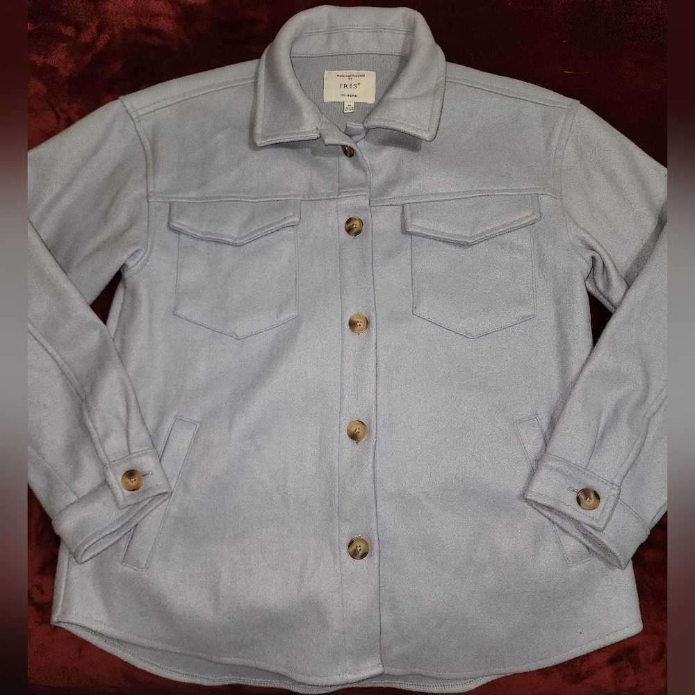 Iris Light Blue Shacket